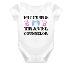 Travel Counselor Future Occupation Baby Onesie