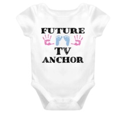 TV Anchor Future Occupation Baby Onesie