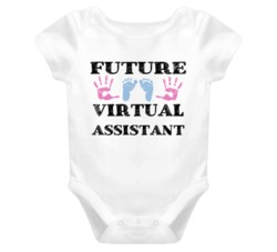 Virtual Assistant Future Occupation Baby Onesie