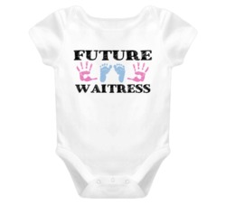 Waitress Future Occupation Baby Onesie