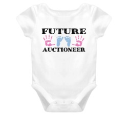 Auctioneer  Future Occupation Baby Onesie