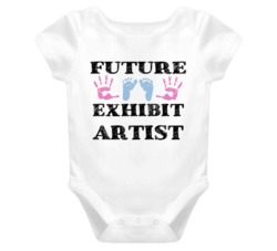 Exhibit Artist  Future Occupation Baby Onesie