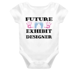 Exhibit Designer  Future Occupation Baby Onesie