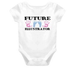 Illustrator  Future Occupation Baby Onesie