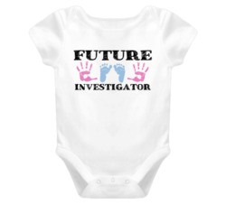 Investigator  Future Occupation Baby Onesie