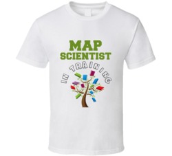 Map Scientist In Training Kids Occupation T Shirt