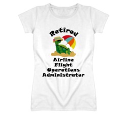 Retired Airline Flight Operations Administrator Funny Job T Shirt