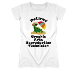Retired Graphic Arts Reproduction Technician Funny Job T Shirt