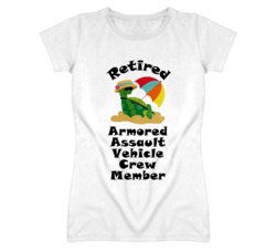 Retired Armored Assault Vehicle Crew Member Funny Job T Shirt