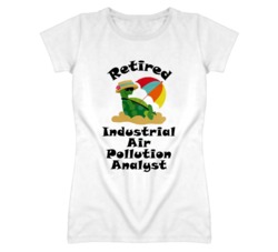 Retired Industrial Air Pollution Analyst Funny Job T Shirt