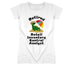 Retired Retail Inventory Control Analyst Funny Job T Shirt
