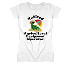 Retired Agricultural Equipment Operator Funny Job T Shirt