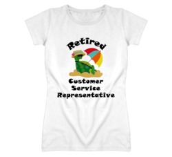 Retired Customer Service Representative Funny Job T Shirt