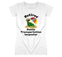 Retired Public Transportation Inspector Funny Job T Shirt