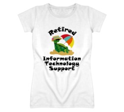 Retired Information Technology Support Funny Job T Shirt