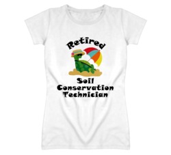 Retired Soil Conservation Technician Funny Job T Shirt