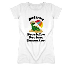 Retired Precision Devices Inspector Funny Job T Shirt