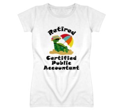 Retired Certified Public Accountant Funny Job T Shirt