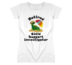 Retired Child Support Investigator Funny Job T Shirt