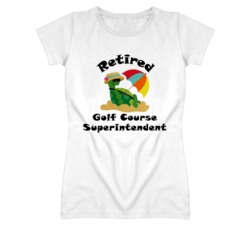 Retired Golf Course Superintendent Funny Job T Shirt