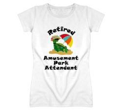 Retired Amusement Park Attendant Funny Job T Shirt