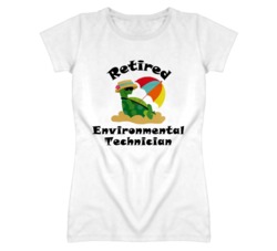Retired Environmental Technician Funny Job T Shirt