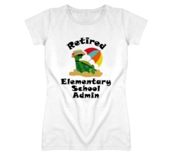 Retired Elementary School Admin Funny Job T Shirt