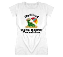 Retired Home Health Technician Funny Job T Shirt