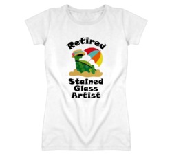 Retired Stained Glass Artist Funny Job T Shirt