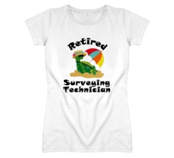 Retired Surveying Technician Funny Job T Shirt