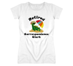 Retired Correspondence Clerk Funny Job T Shirt