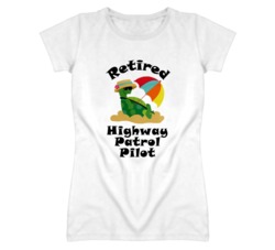 Retired Highway Patrol Pilot Funny Job T Shirt