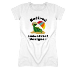 Retired Industrial Designer Funny Job T Shirt
