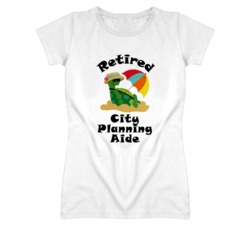 Retired City Planning Aide Funny Job T Shirt