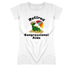 Retired Congressional Aide Funny Job T Shirt
