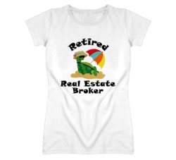Retired Real Estate Broker Funny Job T Shirt