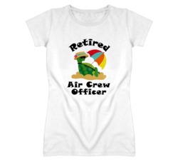 Retired Air Crew Officer Funny Job T Shirt