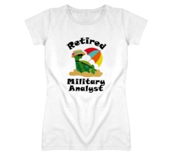 Retired Military Analyst Funny Job T Shirt