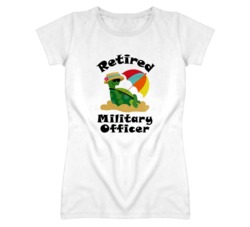 Retired Military Officer Funny Job T Shirt
