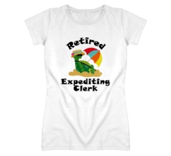 Retired Expediting Clerk Funny Job T Shirt