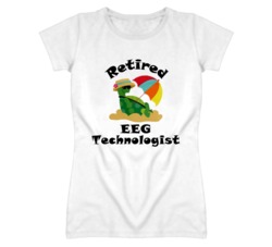 Retired EEG Technologist Funny Job T Shirt