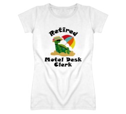 Retired Motel Desk Clerk Funny Job T Shirt