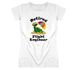 Retired Flight Engineer Funny Job T Shirt