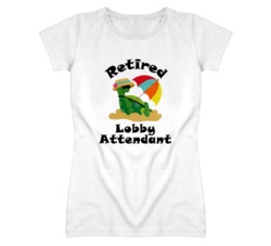 Retired Lobby Attendant Funny Job T Shirt