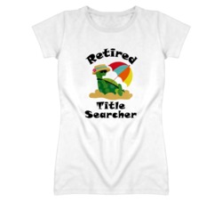 Retired Title Searcher Funny Job T Shirt