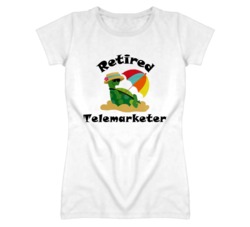 Retired Telemarketer Funny Job T Shirt