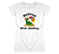 Retired Disk Jockey Funny Job T Shirt