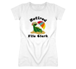 Retired File Clerk Funny Job T Shirt