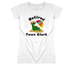 Retired Town Clerk Funny Job T Shirt