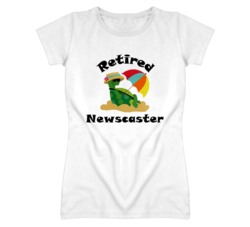 Retired Newscaster Funny Job T Shirt